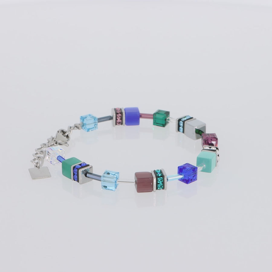 Bracciale GeoCUBE® Iconic turchese-viola