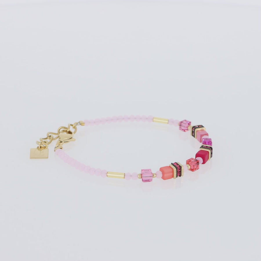 Bracciale Mini Cubes Magenta