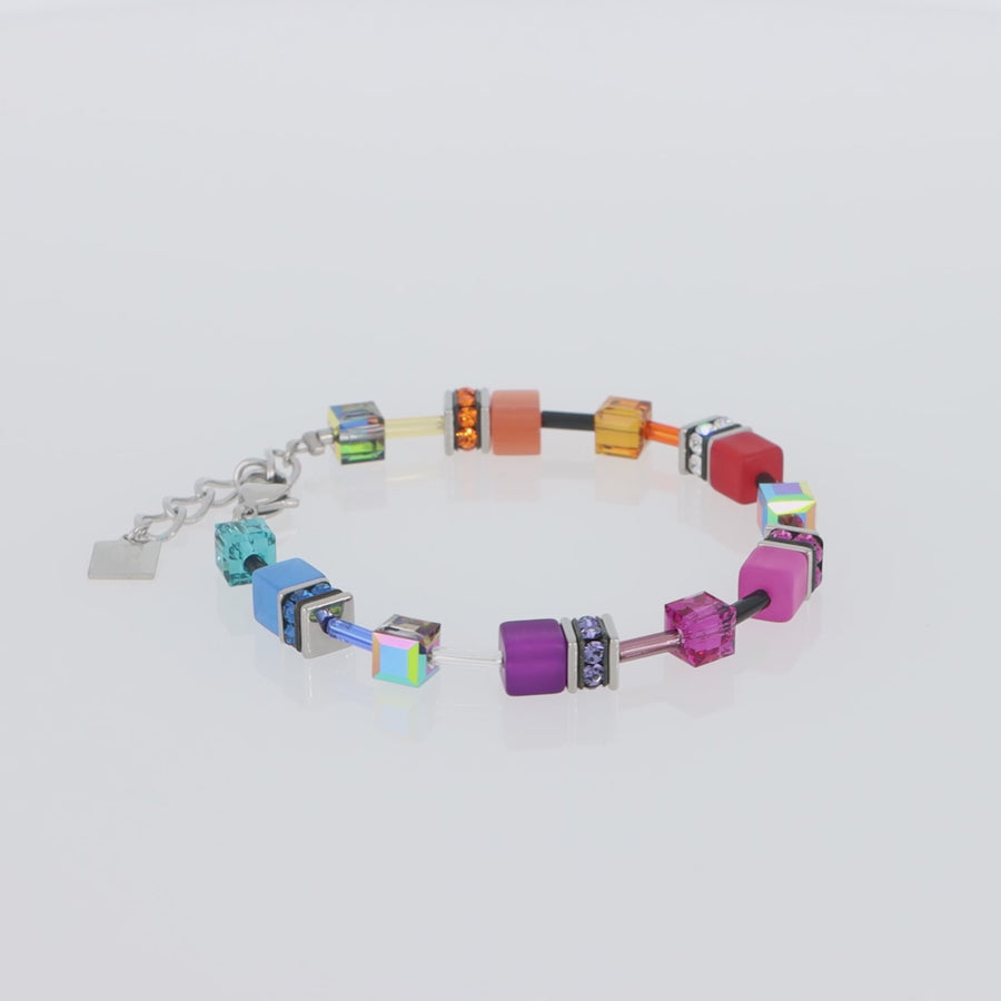 Braccialetto GeoCUBE® multicolor rainbow