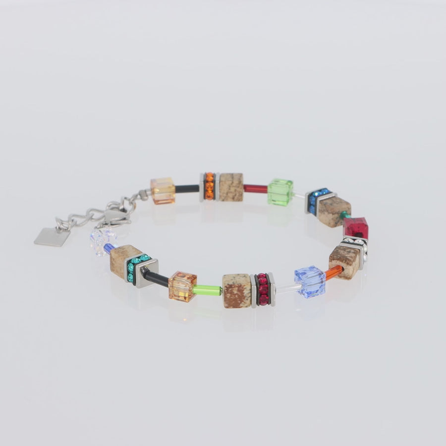 Bracciale GeoCUBE® Iconic Nature multicolor-marrone