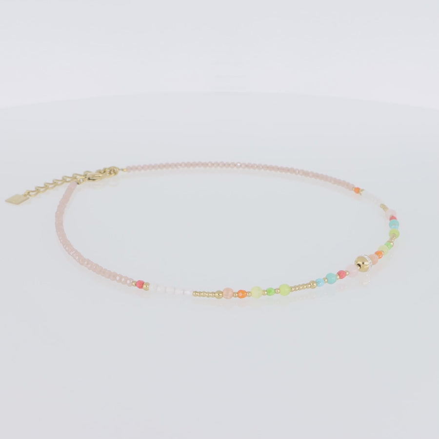 Collana Princess Spheres multicolor pastello