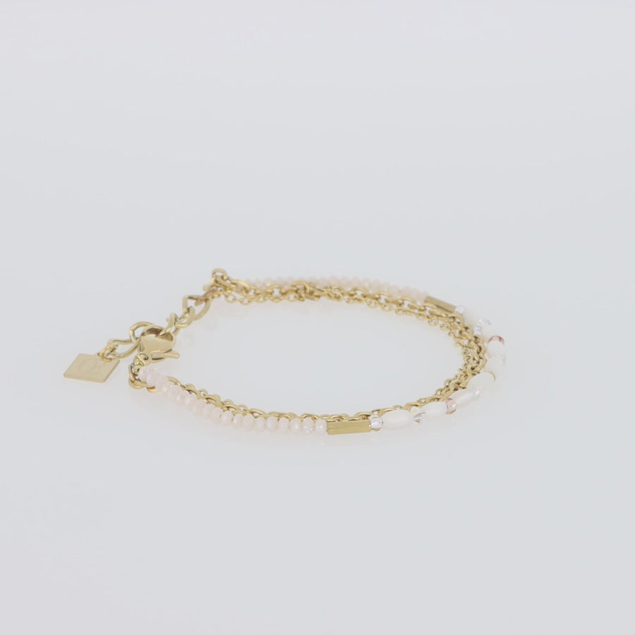 Bracciale Brillant Square Layer oro
