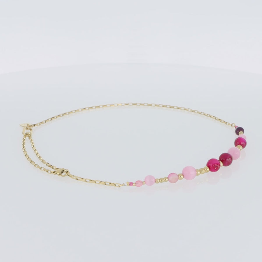 Collana Candy Spheres fucsia