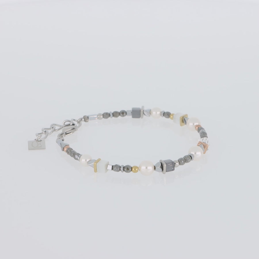 Bracciale Classic Layer argento-grigio