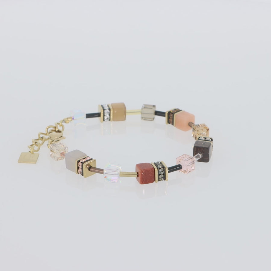 Bracciale GeoCUBE® Iconic Precious marrone
