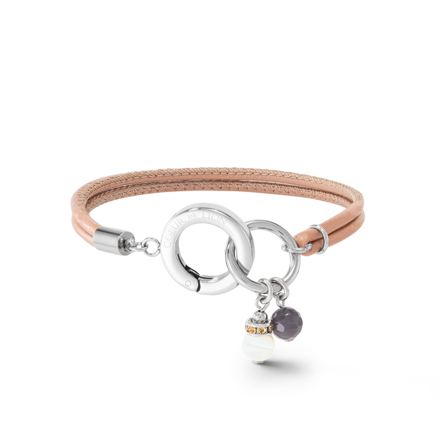 Boho Unity bracciale in pelle nude