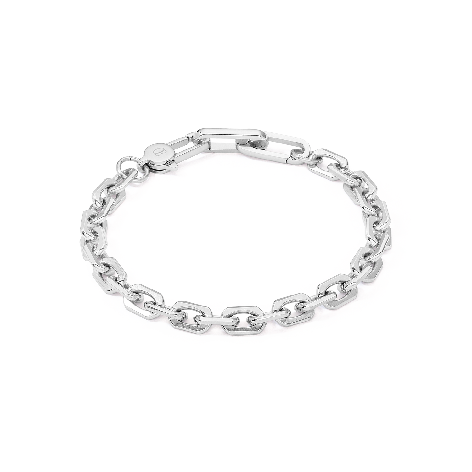 Unisex bracciale link chain argento