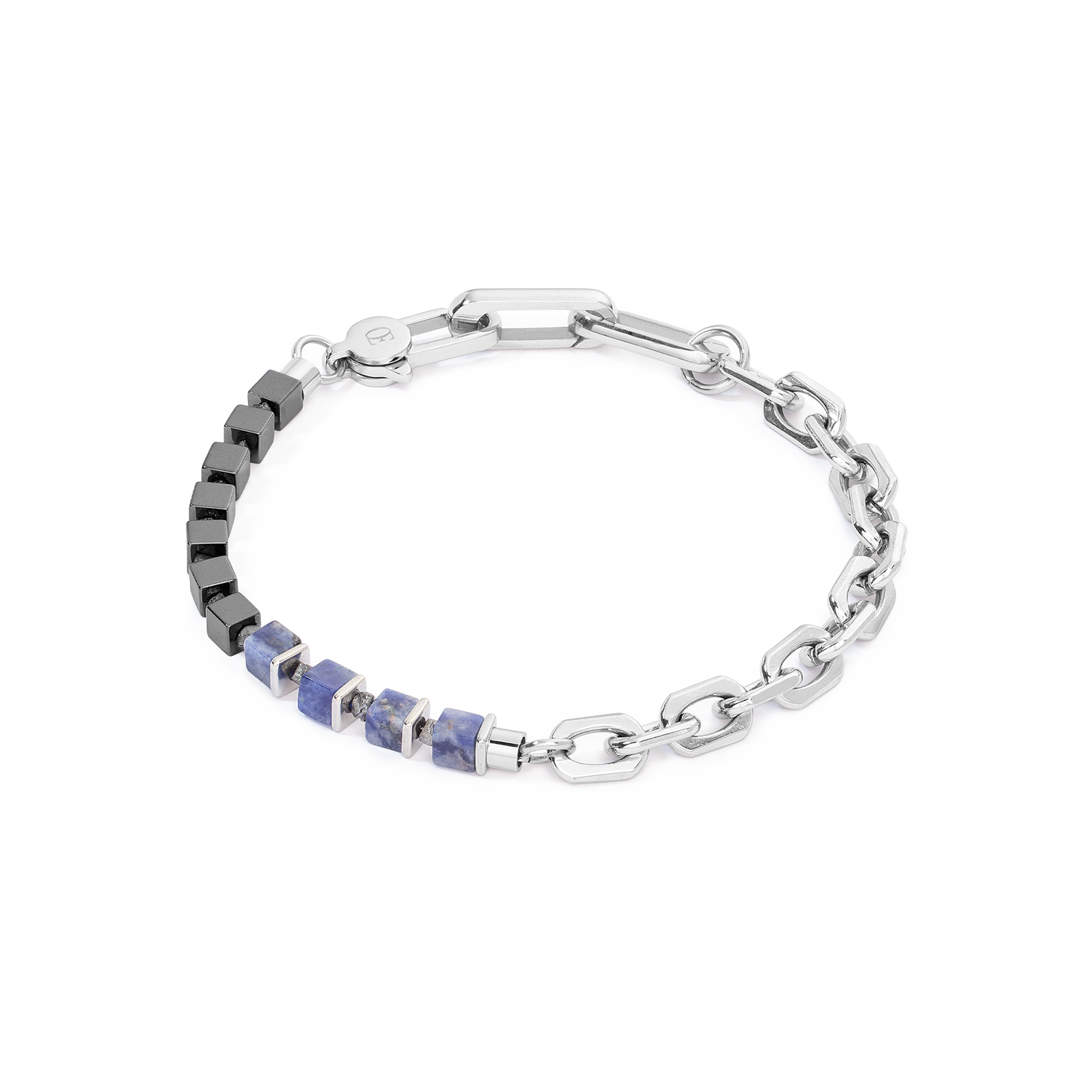 Unisex bracciale Fusion link chain blu