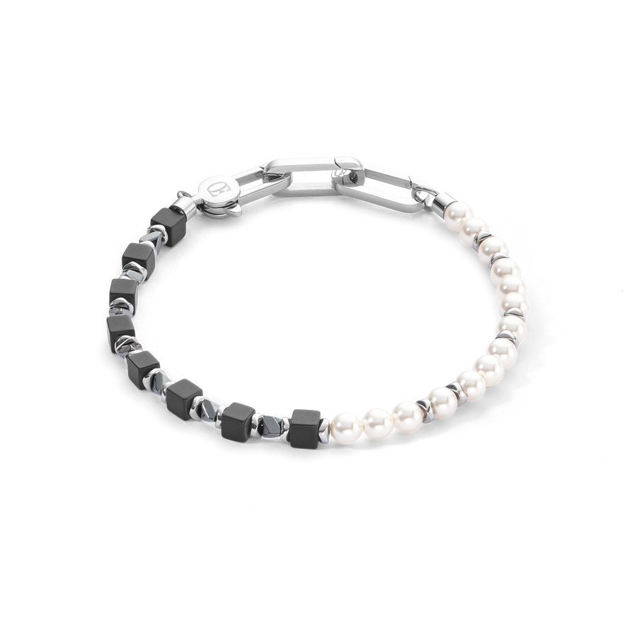 Bracciale Precious Fusion Pearls nero