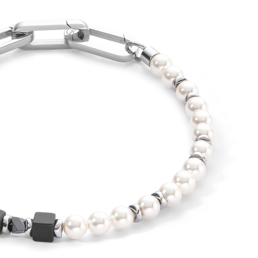 Bracciale Precious Fusion Pearls nero