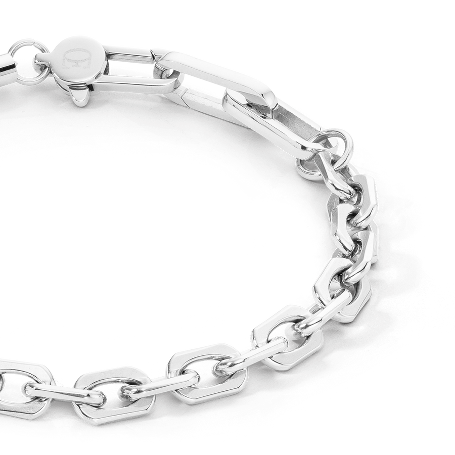 Bracciale Pearls Fusion link chain bianco