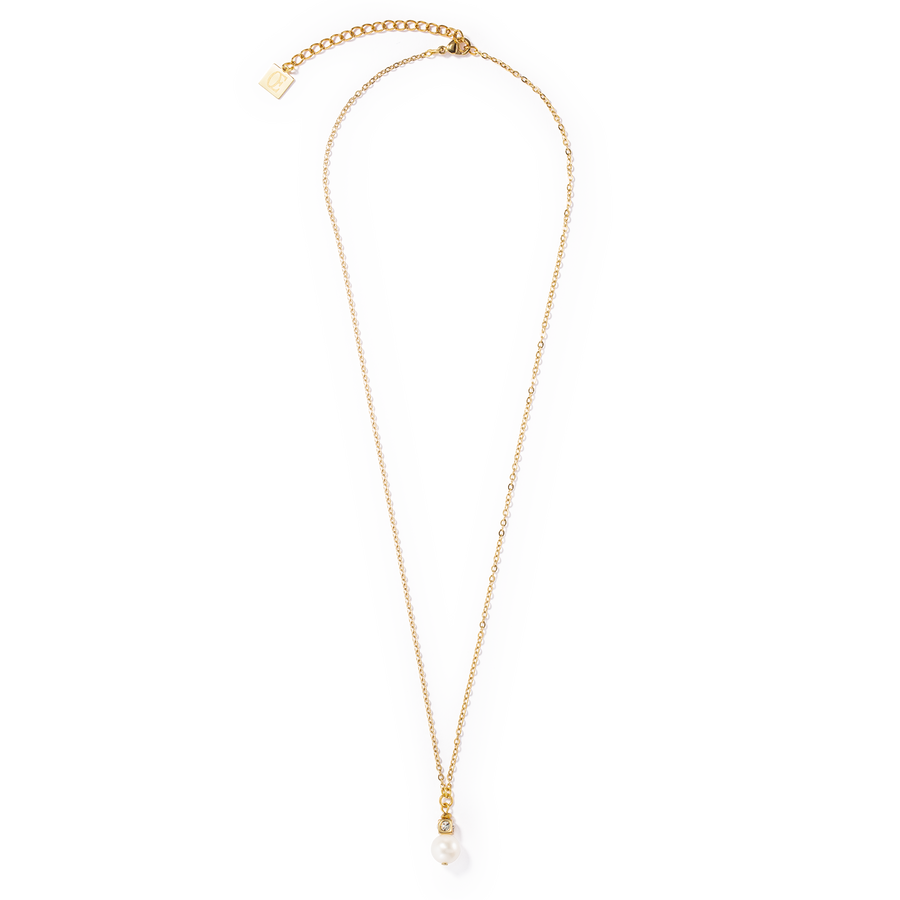 Collana Solitaire oro con perla d'acqua dolce