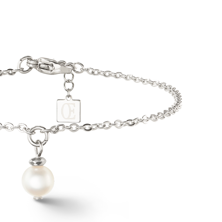 Bracciale Solitaire argento con perla d'acqua dolce