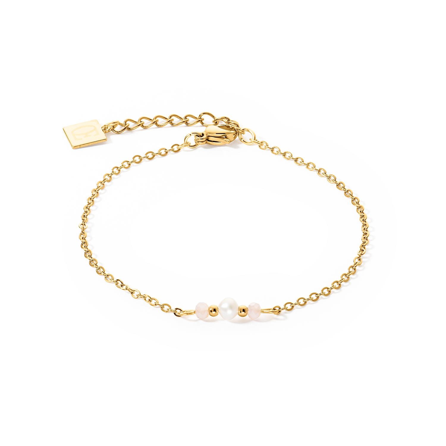 Bracciale Y Fairy Perla d'acqua dolce oro