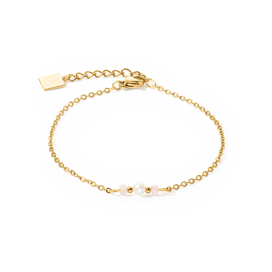 Bracciale Y Fairy Perla d'acqua dolce oro