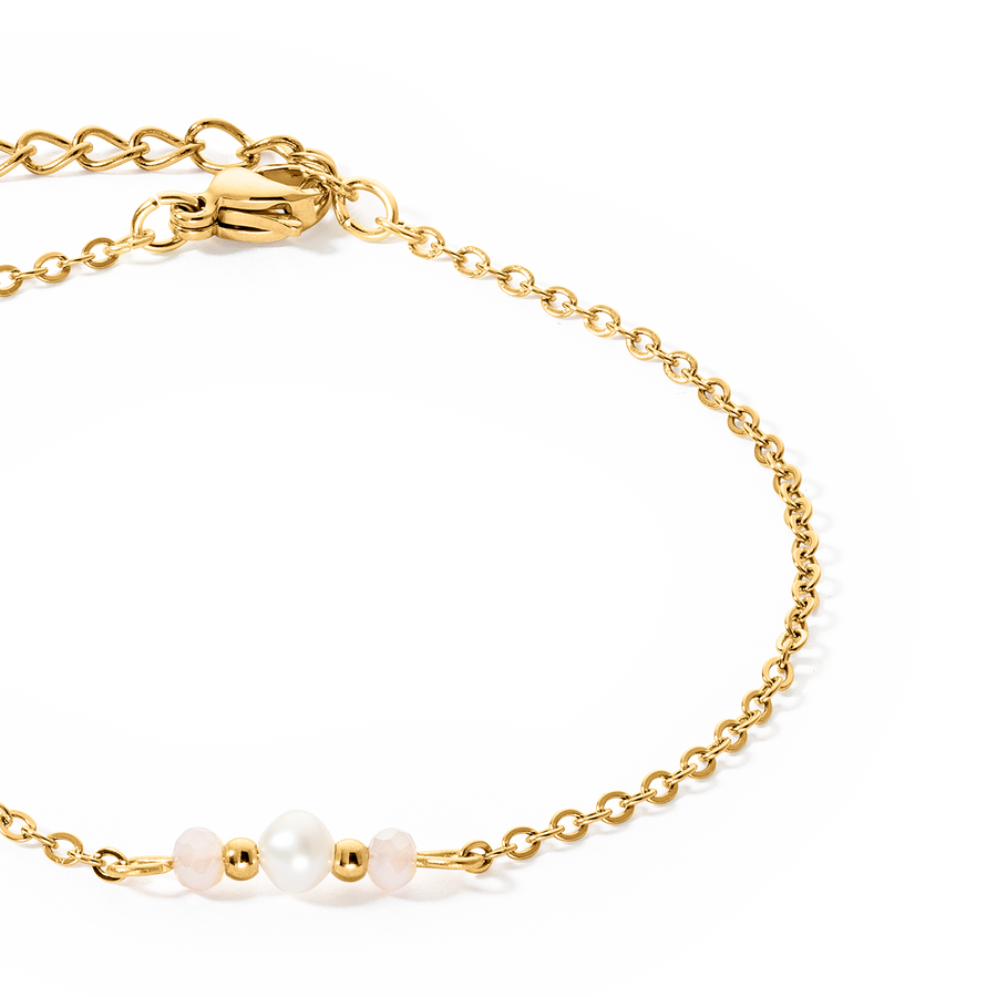 Bracciale Y Fairy Perla d'acqua dolce oro