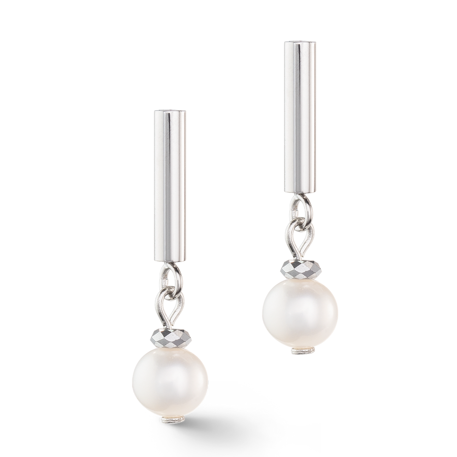 Orecchini Classy argento con perla d'acqua dolce