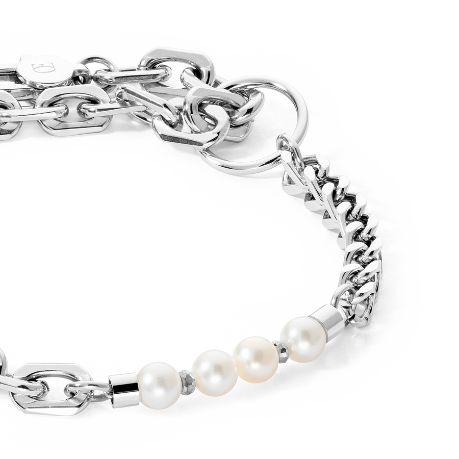 Bracciale Shape Shifter Perle d'acqua dolce argento