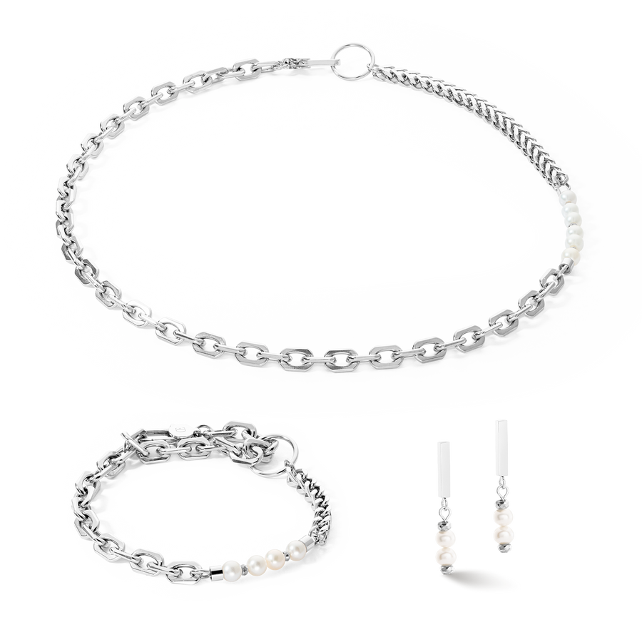 Bracciale Shape Shifter Perle d'acqua dolce argento