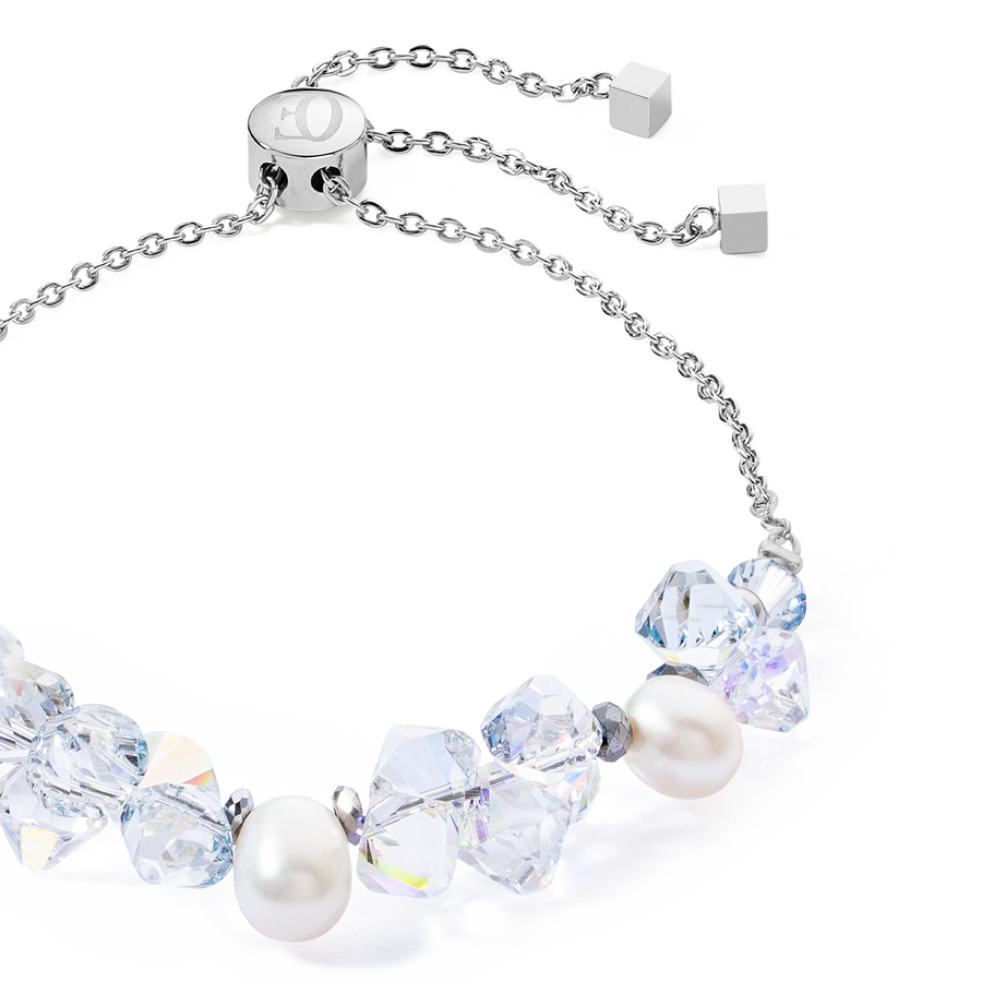 Bracciale Dancing Crystals e Pearls argento