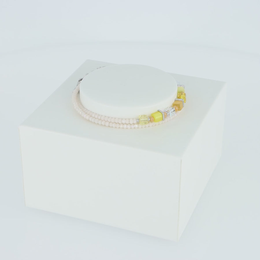 Joyful Colours Wrap bracciale argento giallo