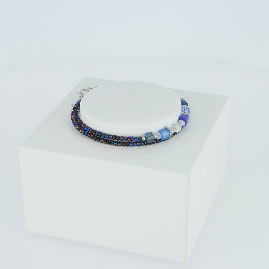 Joyful Colours Wrap bracciale argento blu