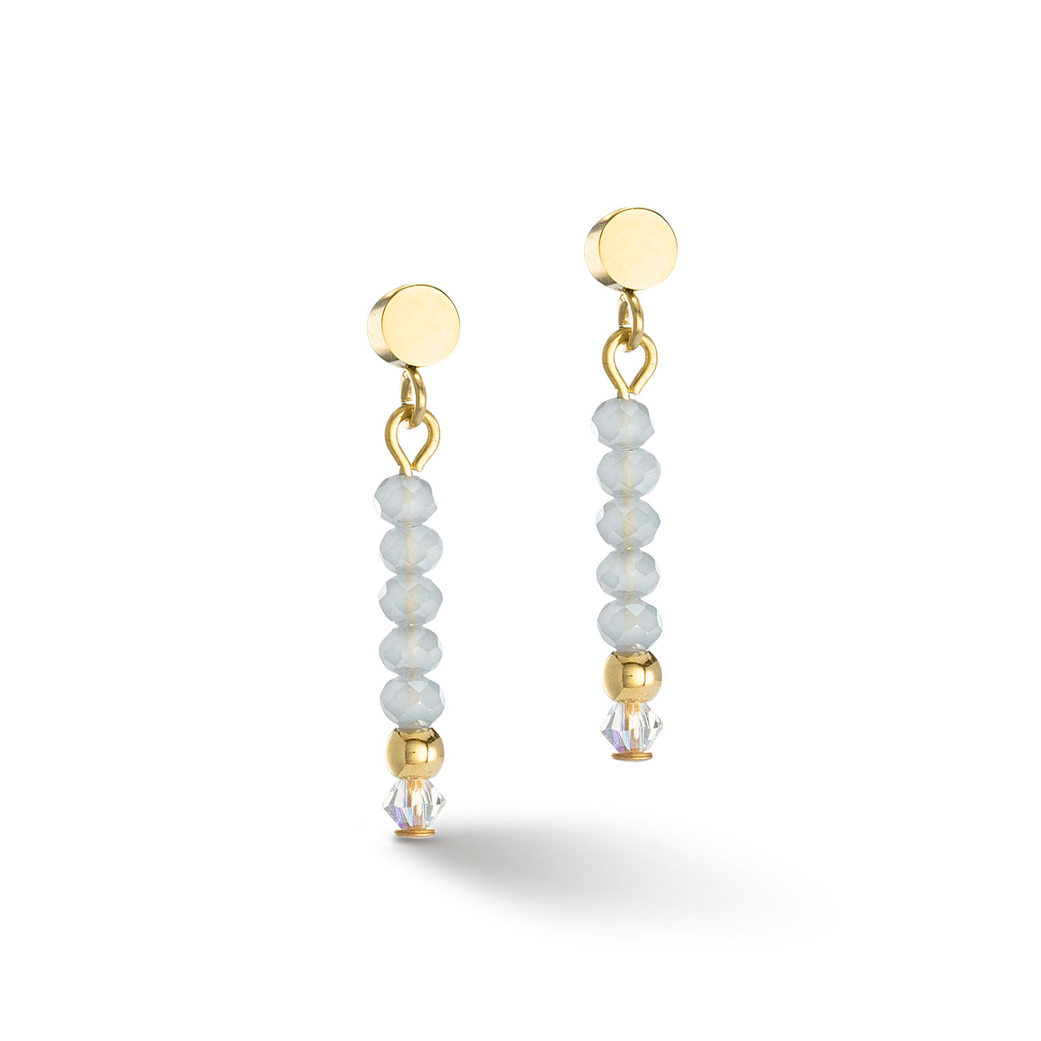 Orecchini Little Twinkle oro-blu ghiaccio