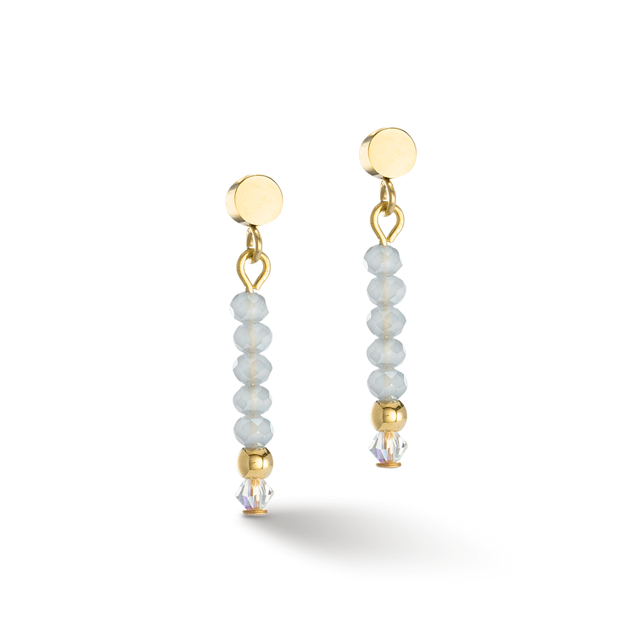 Orecchini Little Twinkle oro-blu ghiaccio