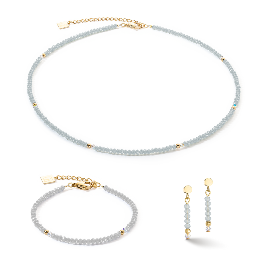Orecchini Little Twinkle oro-blu ghiaccio