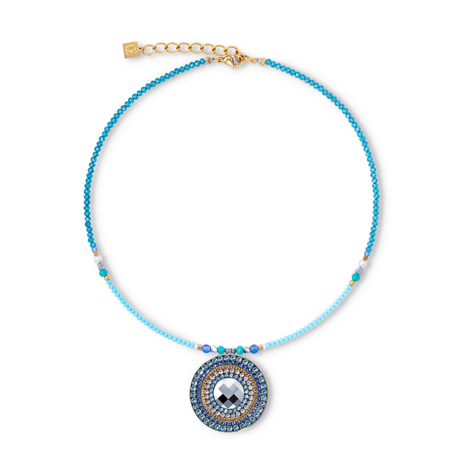 Collana amuleto Ocean Vibes turchese oro