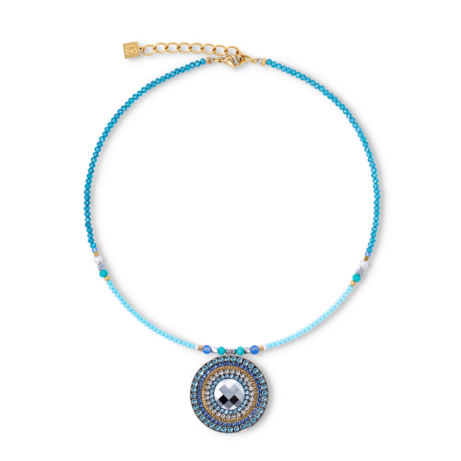 Collana amuleto Ocean Vibes turchese oro