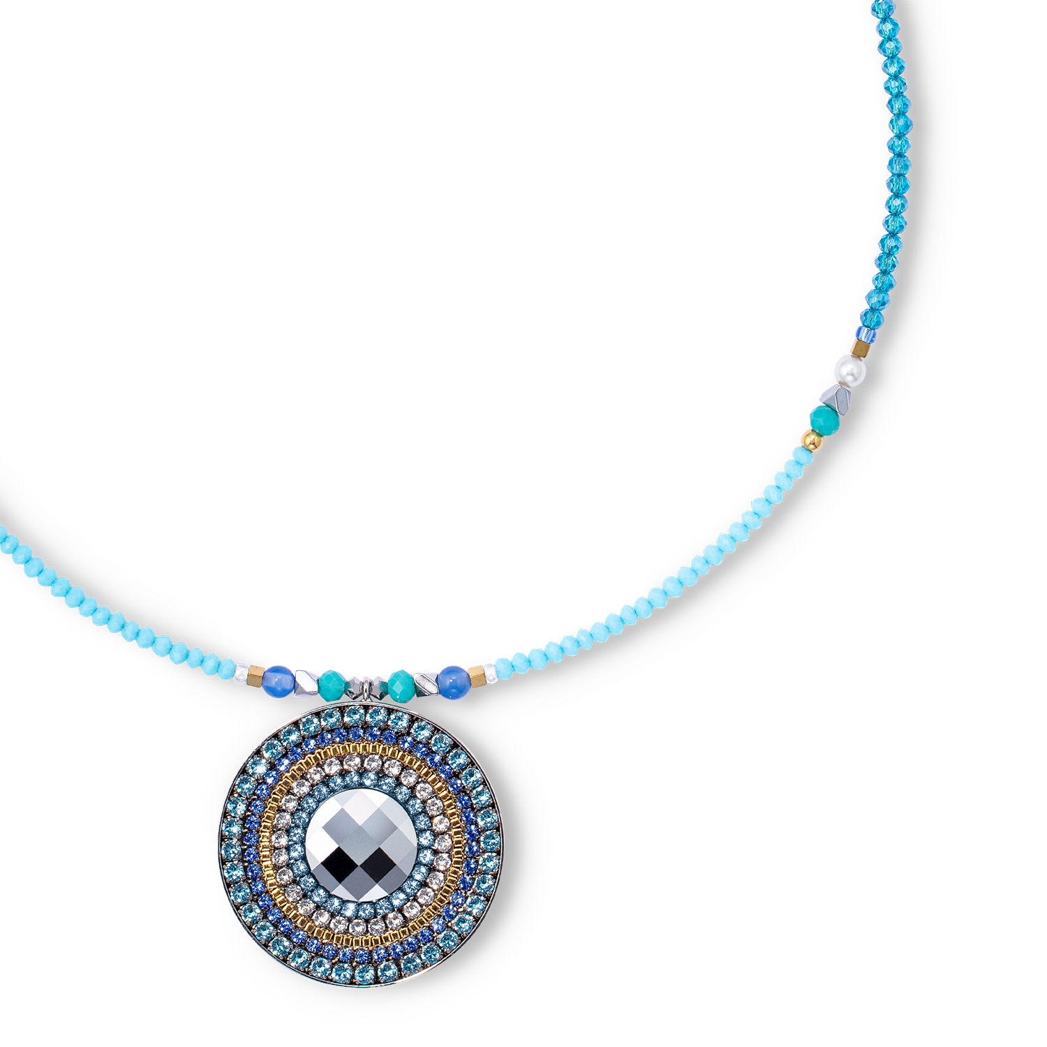 Collana amuleto Ocean Vibes turchese oro