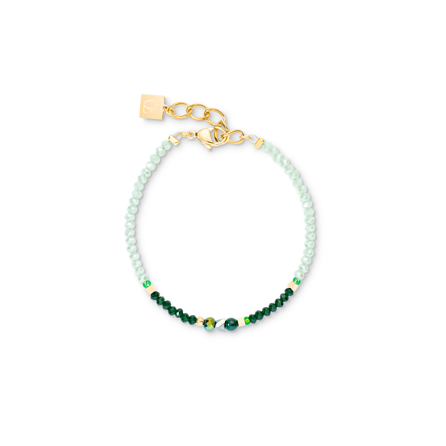 Bracciale Amulette Glamorous Green oro