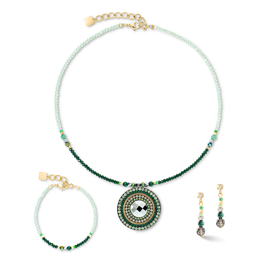 Bracciale Amulette Glamorous Green oro