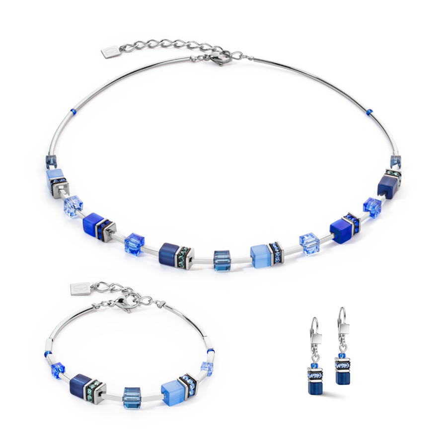 Collana GeoCUBE® Iconic Lite Blu