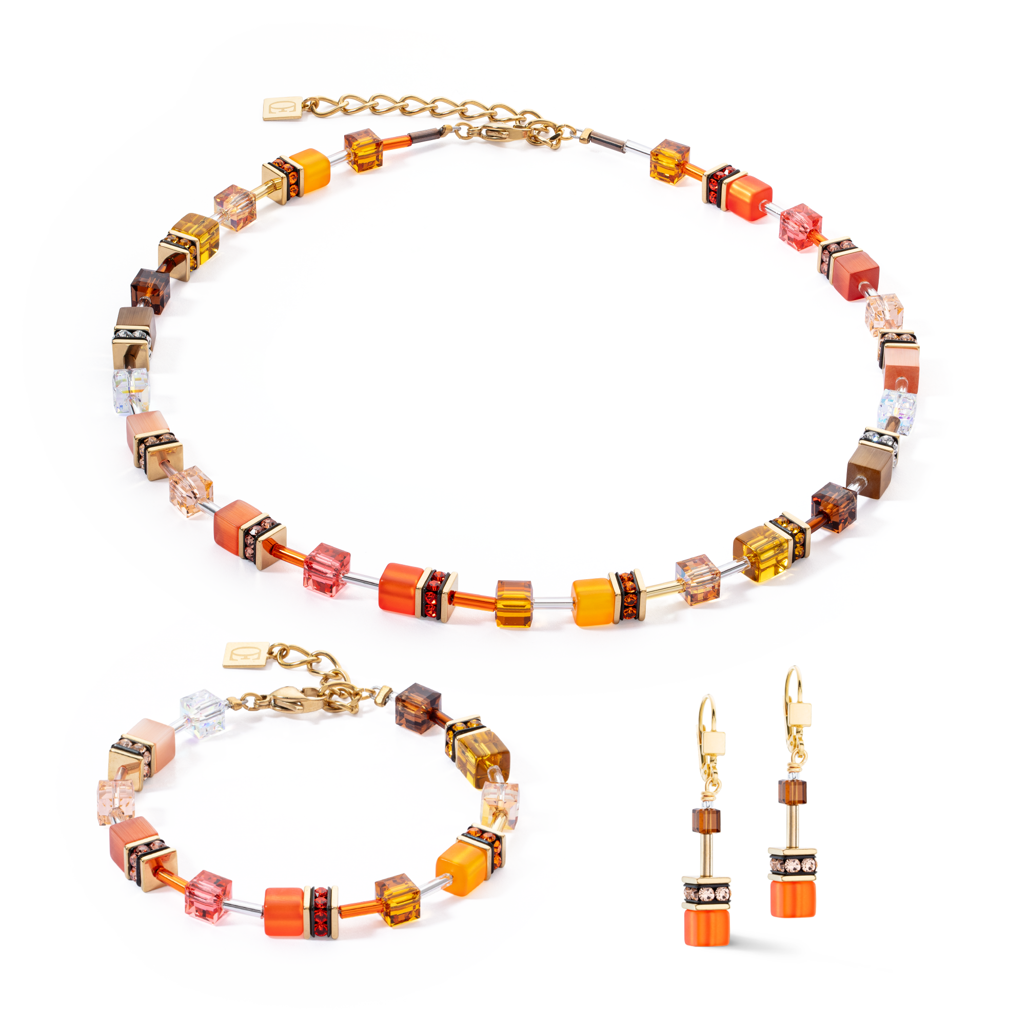 Collana GeoCUBE® Iconic Sunset oro