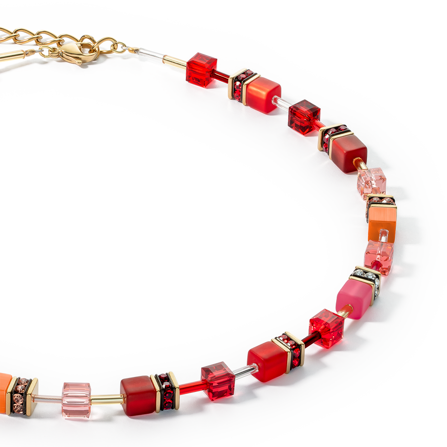 Collana GeoCUBE® Iconic oro-rosso