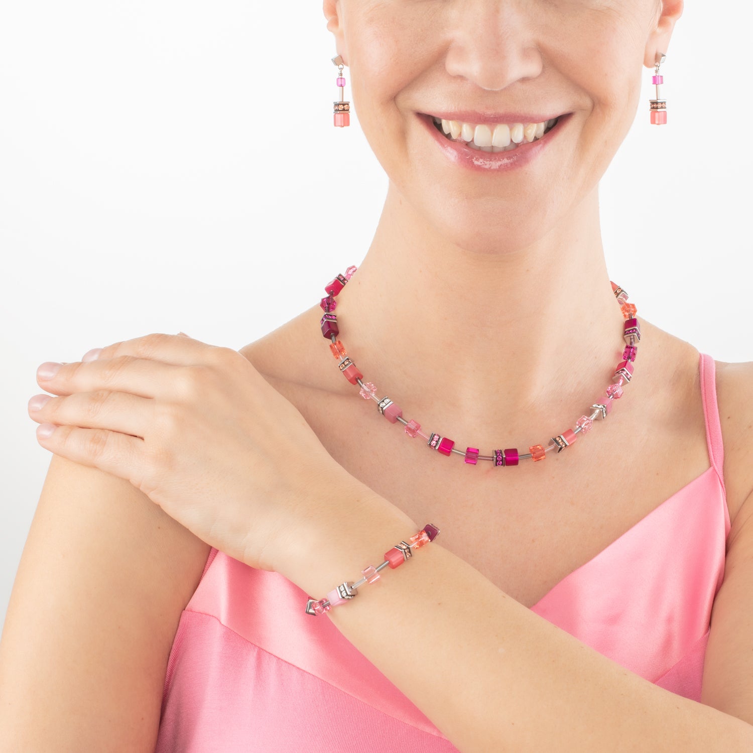 Collana GeoCUBE® Iconic Viva Magenta