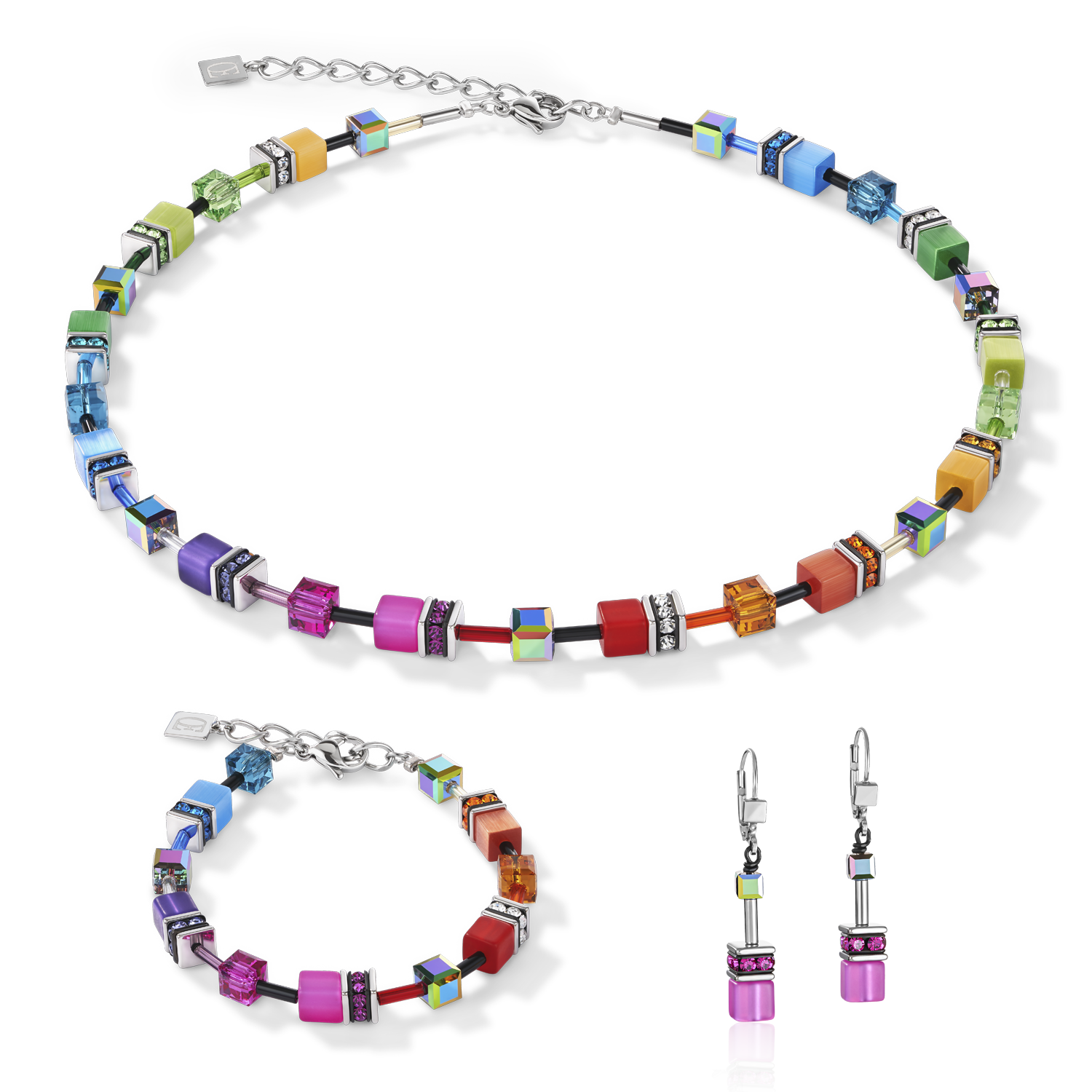 Collana GEOCUBE® multicolor rainbow