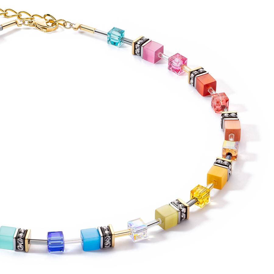 Collana GeoCUBE® Iconic Classic Multicolor oro