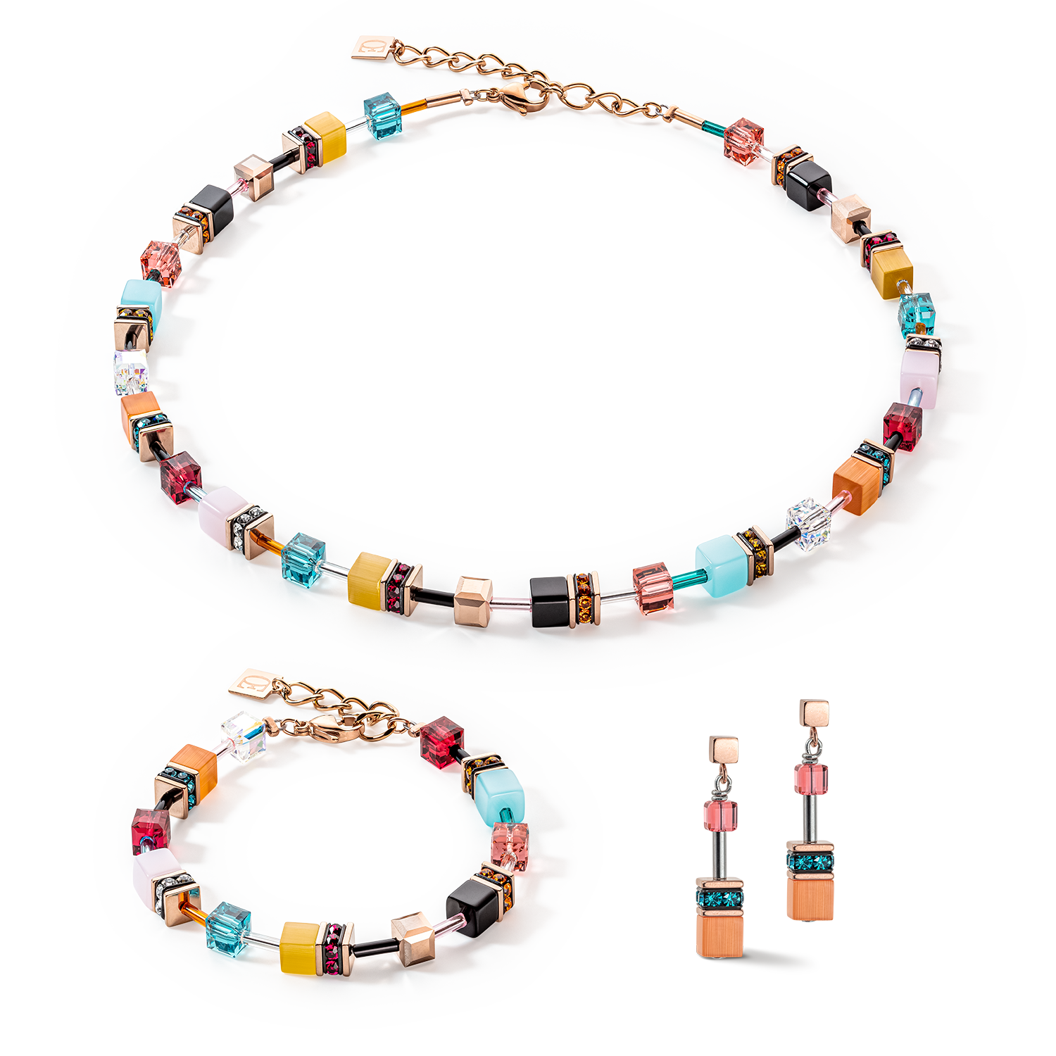Collana GeoCUBE® Iconic Multicolour Expressive