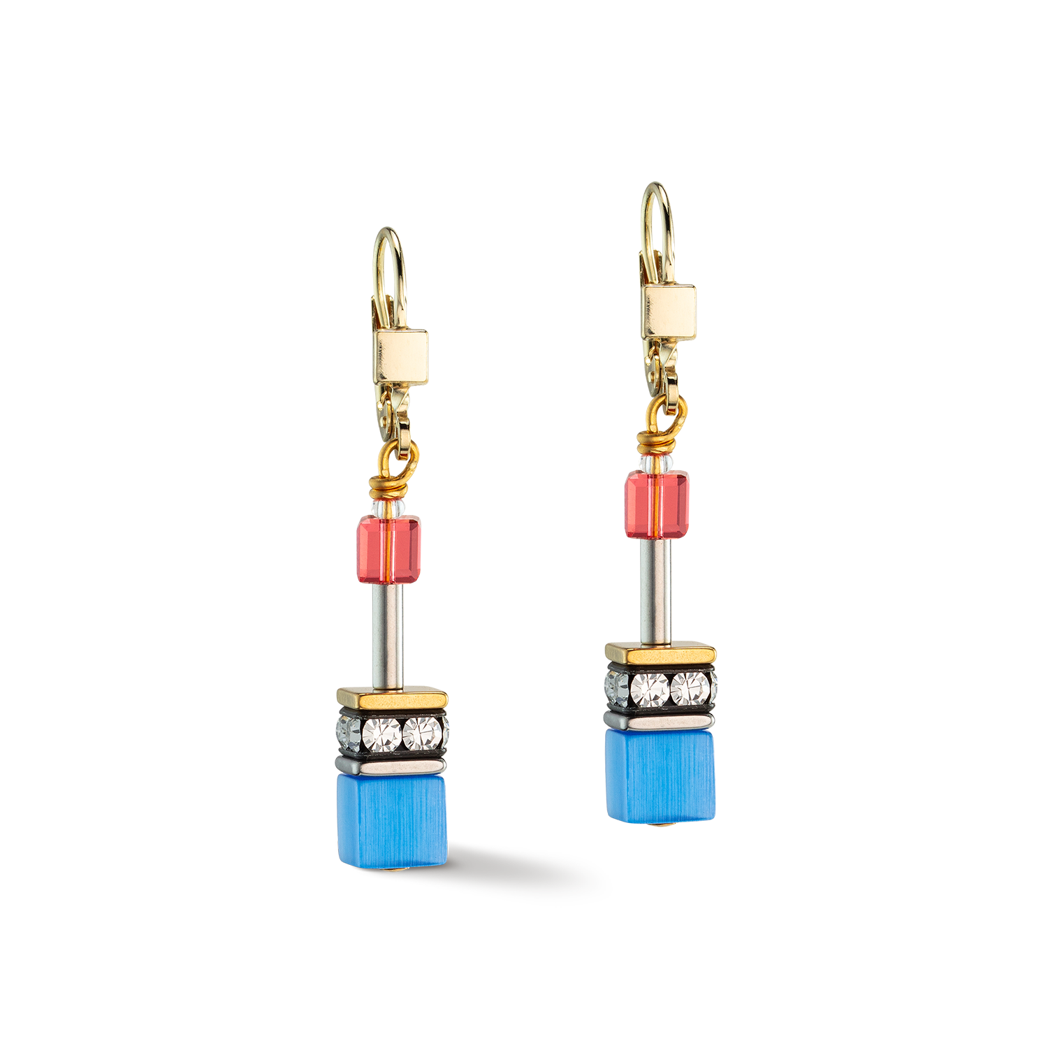 Orecchini GeoCUBE® Iconic Classic Multicolor oro