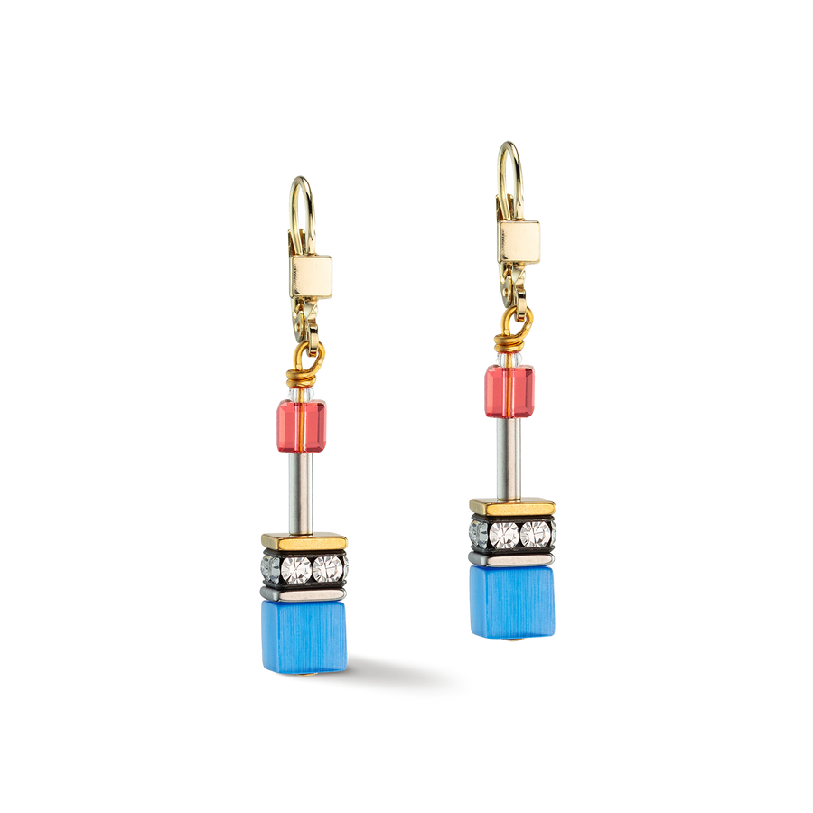 Orecchini GeoCUBE® Iconic Classic Multicolor oro