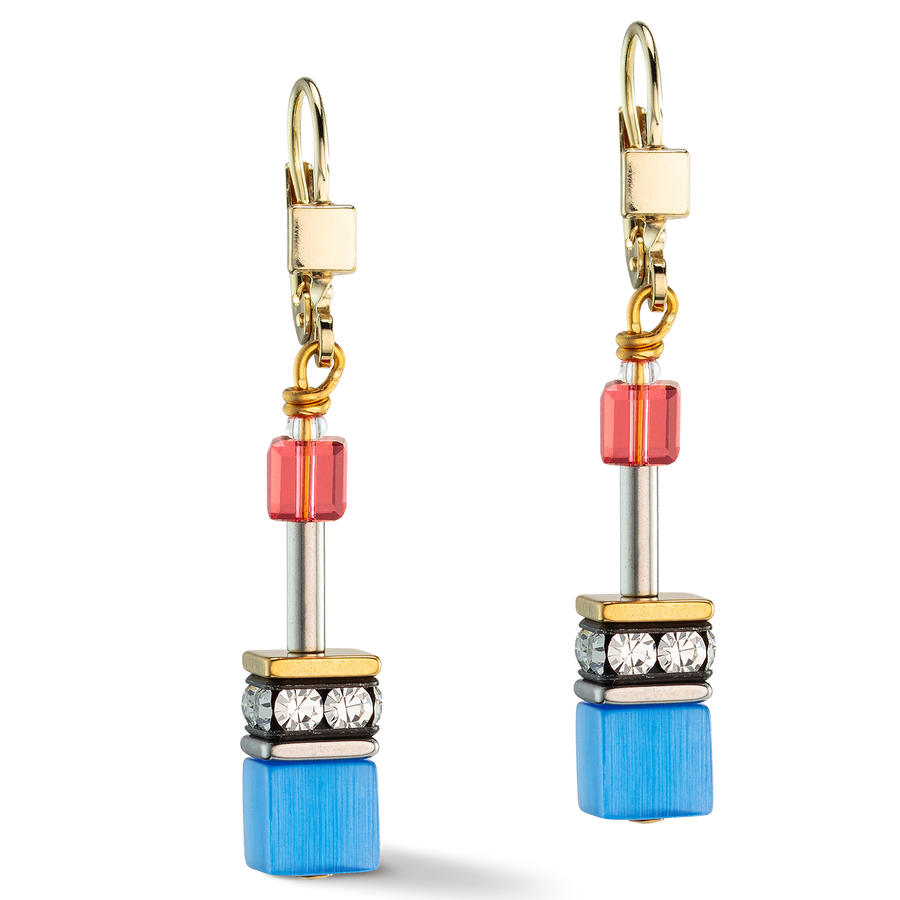 Orecchini GeoCUBE® Iconic Classic Multicolor oro