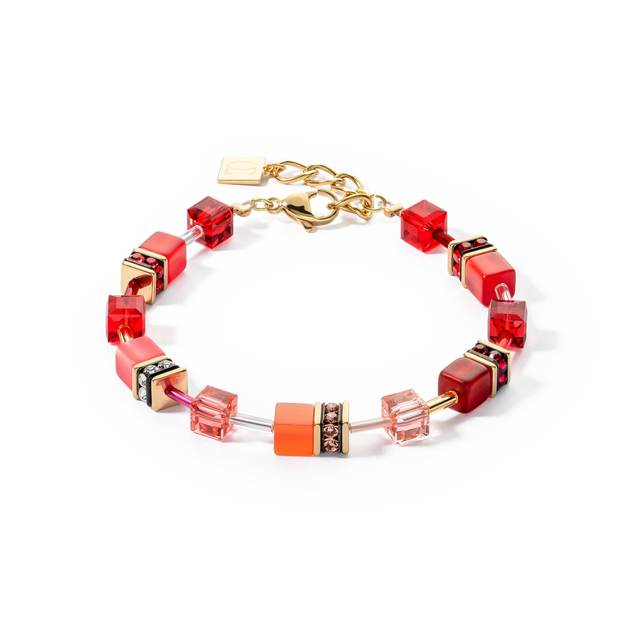 Bracciale GeoCUBE® Iconic oro-rosso