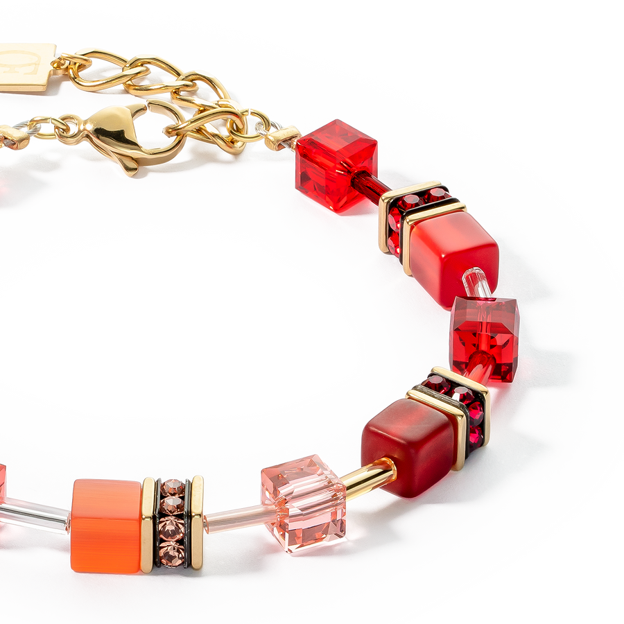 Bracciale GeoCUBE® Iconic oro-rosso