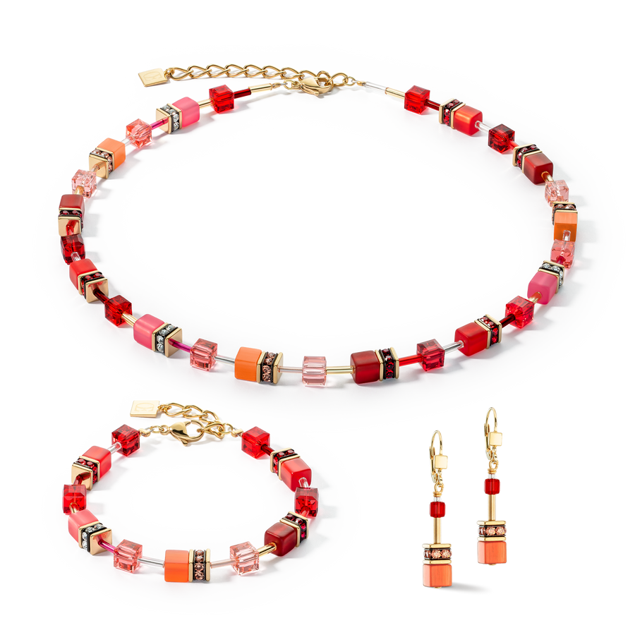 Bracciale GeoCUBE® Iconic oro-rosso