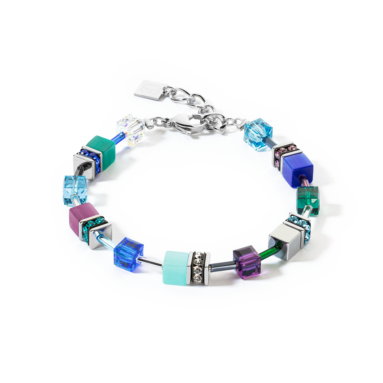 Bracciale GeoCUBE® Iconic turchese-viola