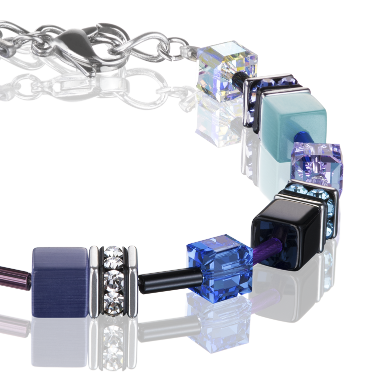 Bracialetto GeoCUBE® blu-viola IF