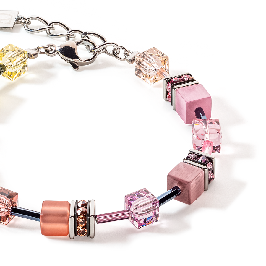 Braccialetto GeoCUBE® Iconic Multicolour Vintage lilla-giallo